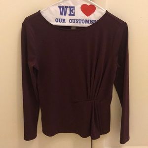 Ann Taylor Petite XS Maroon work blouse